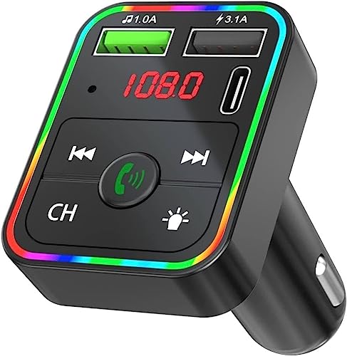 Wireless FM Transmitter for Car with PD Fast Charger
