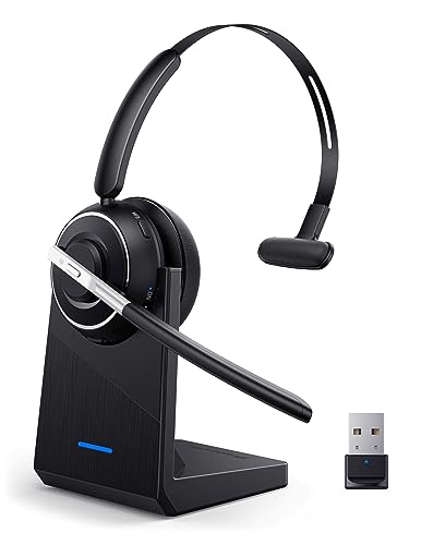 Wireless Headset with Microphone for PC