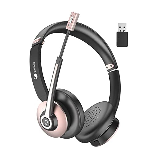 Wireless Headset with Noise Cancelling Mic - On Ear Headphone