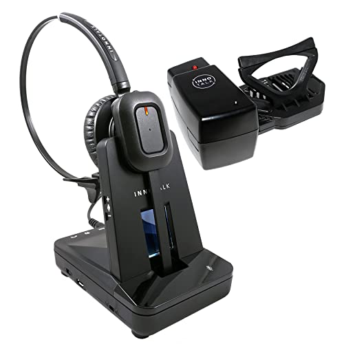 Wireless Headset with Remote Hook ON and Off Handset