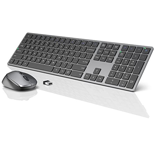 Wireless Keyboard and Mouse Combo - Silent and Slim