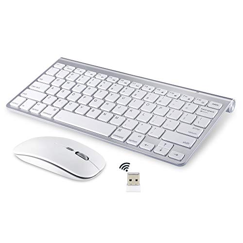 Wireless Keyboard and Mouse for iMac MacBook Windows Computer and Android Tablets