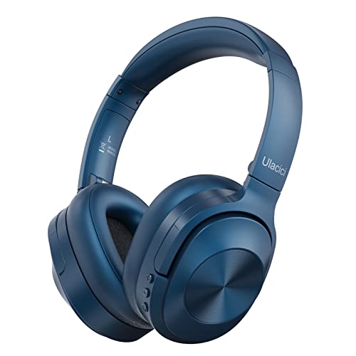 Wireless Noise Cancelling Headphones with Bluetooth and Mic – 40 Hours Playtime and Comfortable Fit (Blue)