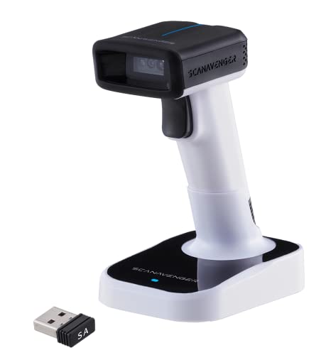 NETUM Bluetooth Wireless 2D Barcode Scanner Automatic, Hands Free Barcode  Reader with Charging Cradle and Built-in Memory, Fast and Precise scanning