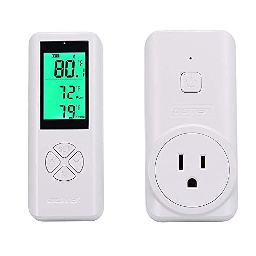 Wireless Thermostat Outlet with Remote Control