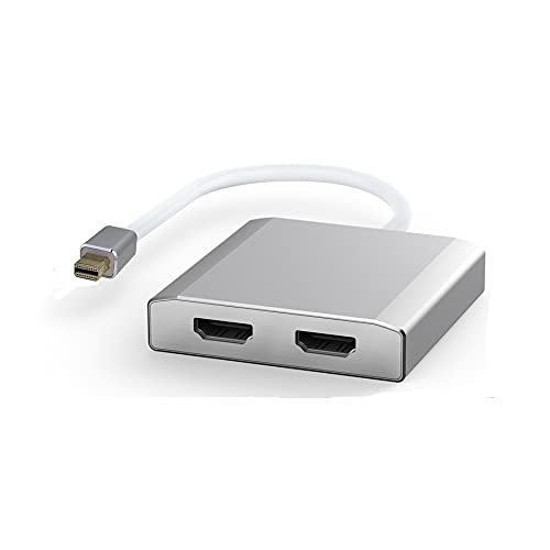 WJESOG Mini Displayport to Dual HDMI Splitter Adapter
