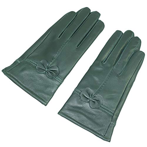 Women Winter Warm Leather Gloves