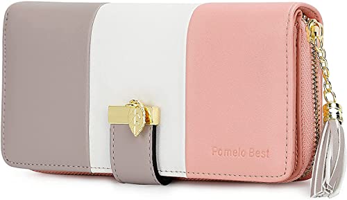 Women's RFID Wallet with Multiple Card Slots and Cellphone Compartment