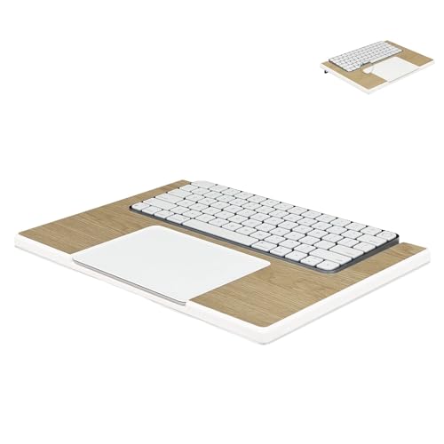 Wooden Magic Trackpad and Keyboard Tray for Apple Products