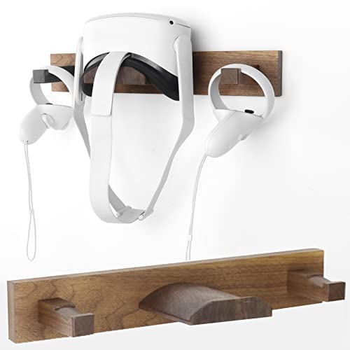 Wooden VR Headsets Wall Mount Holder