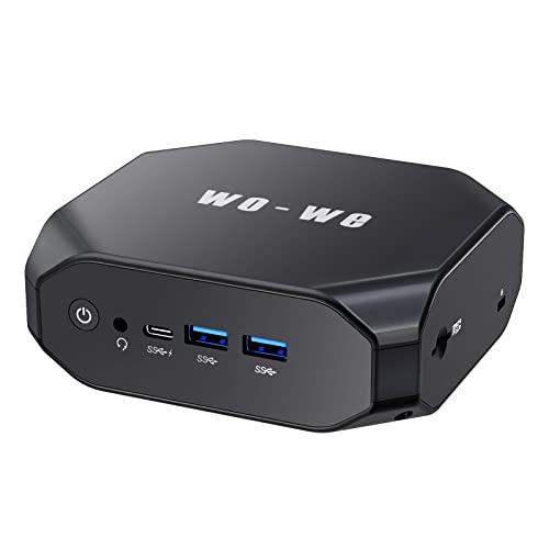 wowe Mini PC with AMD Excavator A9-9400 up to 3.2GHz, 8G DDR4, 128G SSD, Windows 10, adeon R5 Series Supports 4K@30Hz HD Dual Display,2* HDMI 2.0,Dual Band WiFi, Gigabit Ethernet, USB 3.1