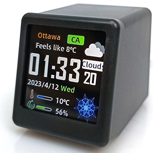 WOWNOVA LED Smart WiFi Clock with Weather Display