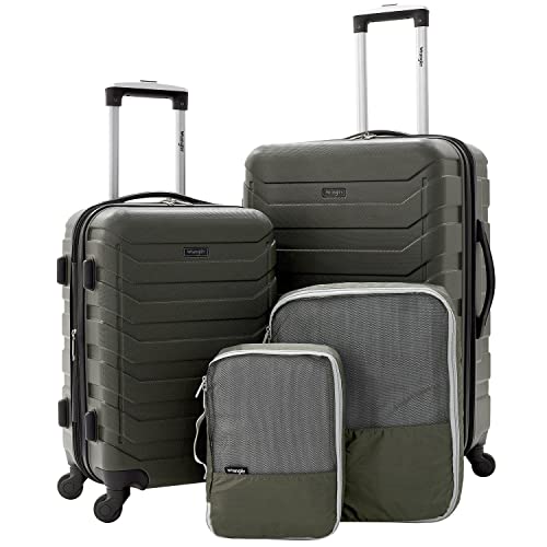 Wrangler 4 Piece Elysium Luggage Set - Convenient and Organized Travel Solution