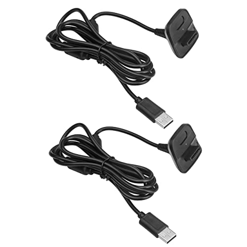 Xbox 360 Controller Charger - USB Charging Cable (2 Pack)