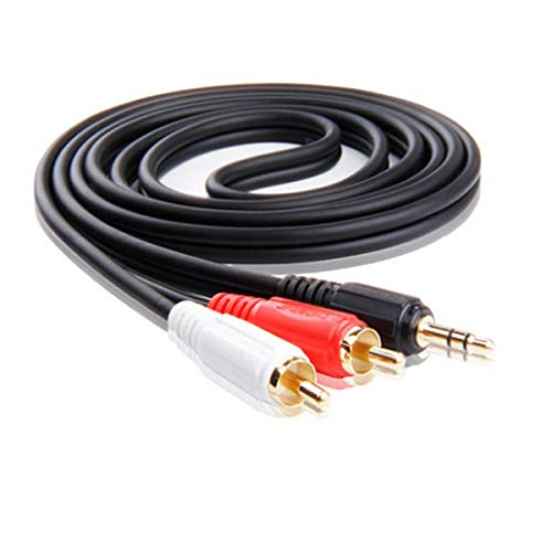 Yan 3.5mm to 2 RCA Audio Speaker Y Adapter Cable