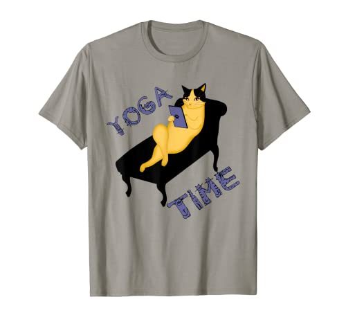 Yoga Time Cat T-Shirt