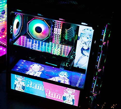 Yosy RGB PC Case Panel PSU Shroud with Customizable LED Logo