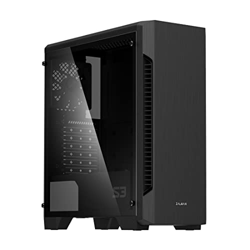 Zalman S3 ATX Mid Tower Computer Case with Tempered Glass