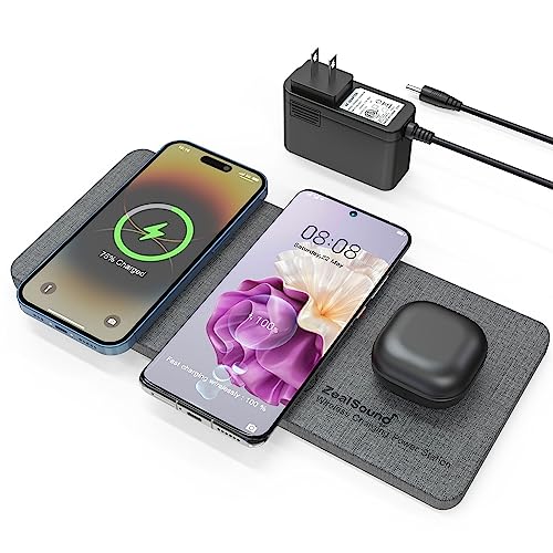 ZealSound Triple Wireless Charger - Fast and Convenient Charging Station