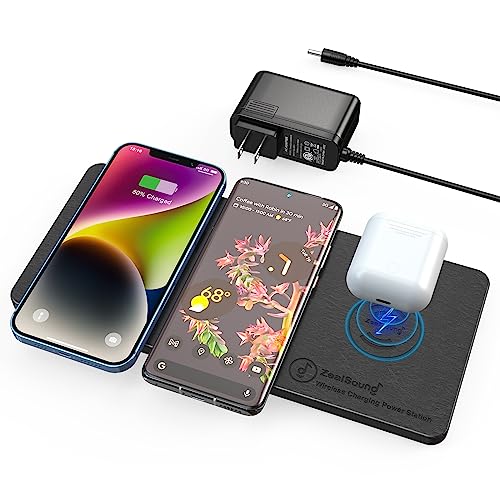 ZealSound Ultra-Slim Triple Wireless Charger Station