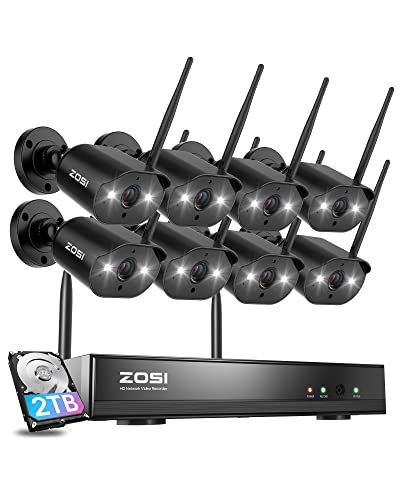 ZOSI 8CH 2K Wireless Security Camera System