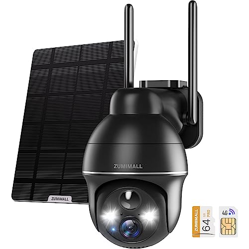 ZUMIMALL 4G LTE Cellular Security Camera