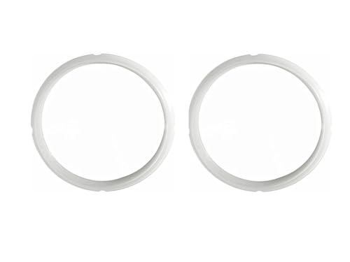 2-Pack Sealing Ring 5 & 6-Qt, Inner Pot Seal Ring, Electric Pressure Cooker Accessories, BPA-Free, Replacement Parts, Clear