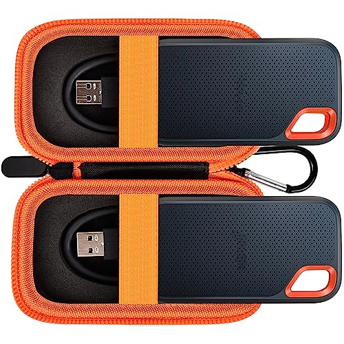 2 SSD Hard Drive Case for SanDisk SSD - Orange