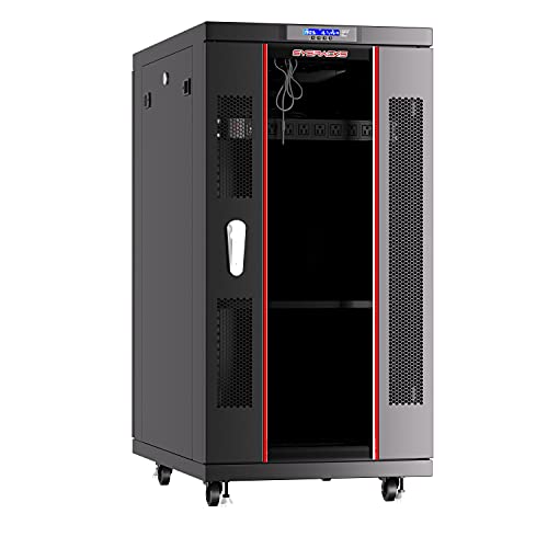 22U Server Rack Cabinet - Securely Store and Access Your IT Equipment