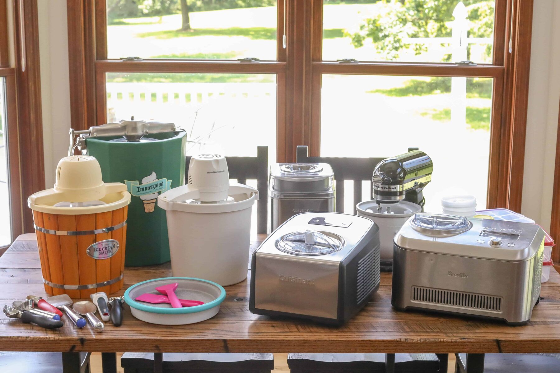 Immergood Amish Made Hand Crank Home Made Ice Cream Freezer Maker 6 Quart