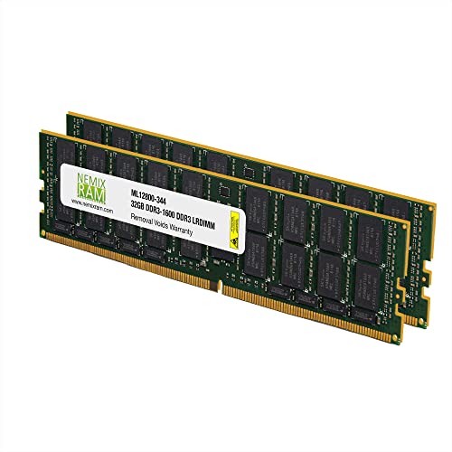 64GB DDR3-1600MHz ECC LRDIMM Load Reduced Server Memory