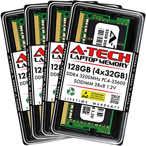 A-Tech 128GB DDR4 Laptop RAM Memory Modules