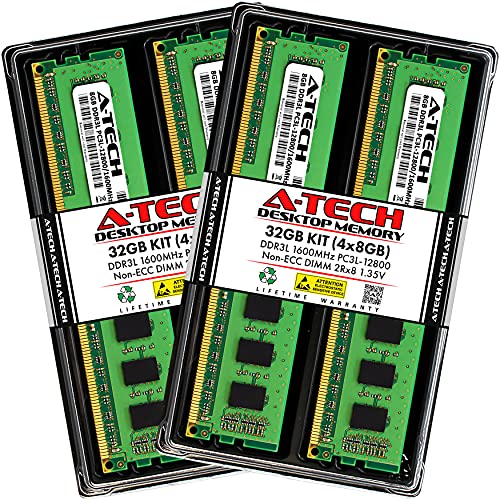 A-Tech 32GB DDR3 Desktop RAM Memory Kit