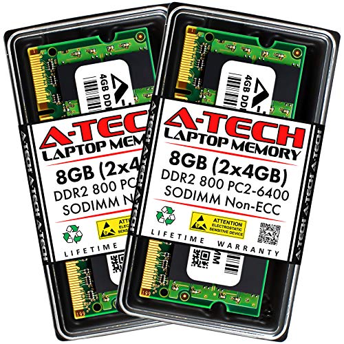 A-Tech 8GB DDR2 Laptop RAM Memory Upgrade Kit