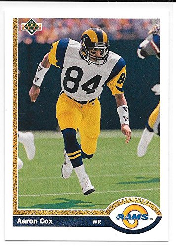 Aaron Cox 1991 St. Louis Rams Card