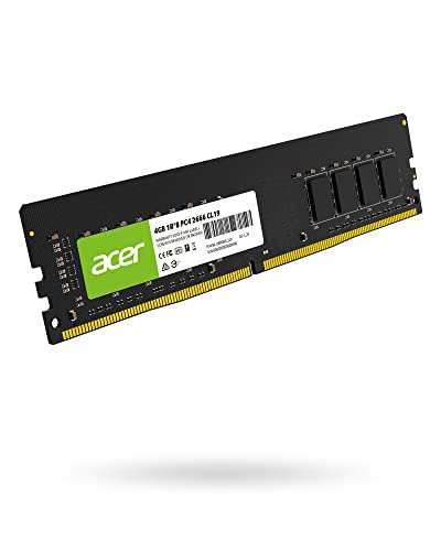 Acer UD100 4GB Single RAM 2666 MHz DDR4 CL19 1.2V Desktop Computer Memory - BL.9BWWA.219