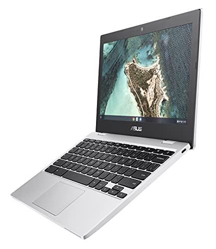 ASUS Chromebook CX1, 11.6" HD NanoEdge Display, Intel Celeron N3350 Processor, 32GB eMMC, 4GB RAM, Chrome OS, Transparent Silver, CX1100CNA-AS42