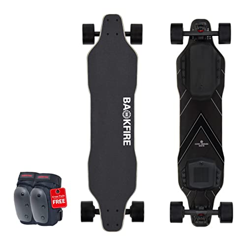 Backfire G2 Black Electric Longboard Skateboard with Protective Gear