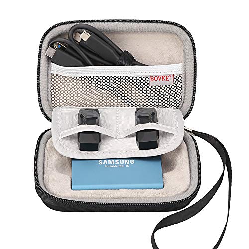 BOVKE Carrying Case for Samsung T3 T5 Portable SSD