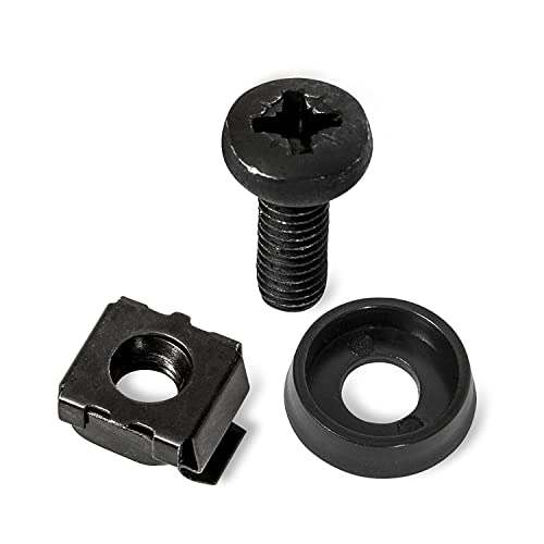 Cmple M6 Rack Screws, Nylon Washers, and Cage Nuts
