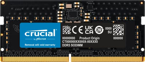 Crucial RAM 8GB DDR5 CL40 Laptop Memory - Boost Your Laptop's Performance