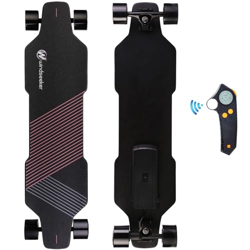  Electric Skateboard Electric Longboard with Remote Control  Electric Skateboard,450W Hub-Motor,18.6 MPH Top Speed,7.6 Miles Range,3  Speeds Adjustment,12 Months Warranty : Sports & Outdoors