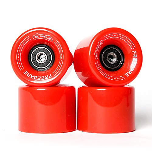 FREEDARE Skateboard Wheels 60mm 83a with Bearings and Spacers
