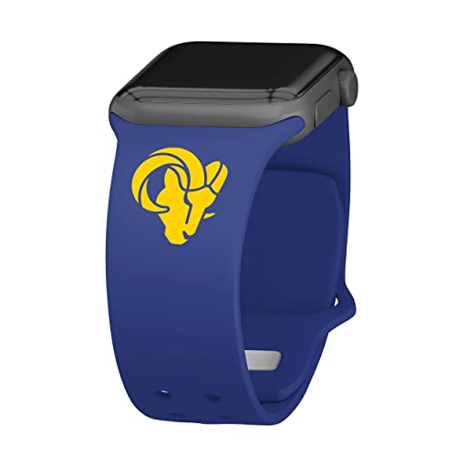 Game Time Los Angeles Rams Silicone Sport Watch Band Compatible with Apple Watch42/44/45mm