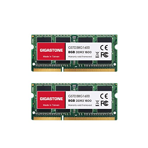 Gigastone Laptop RAM 16GB DDR3-1600MHz PC3-12800 Upgrade Kit