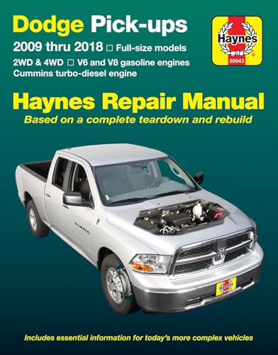 Haynes Repair Manual for Dodge V6 & V8 Gas & Cummins turbo-diesel Pick-ups