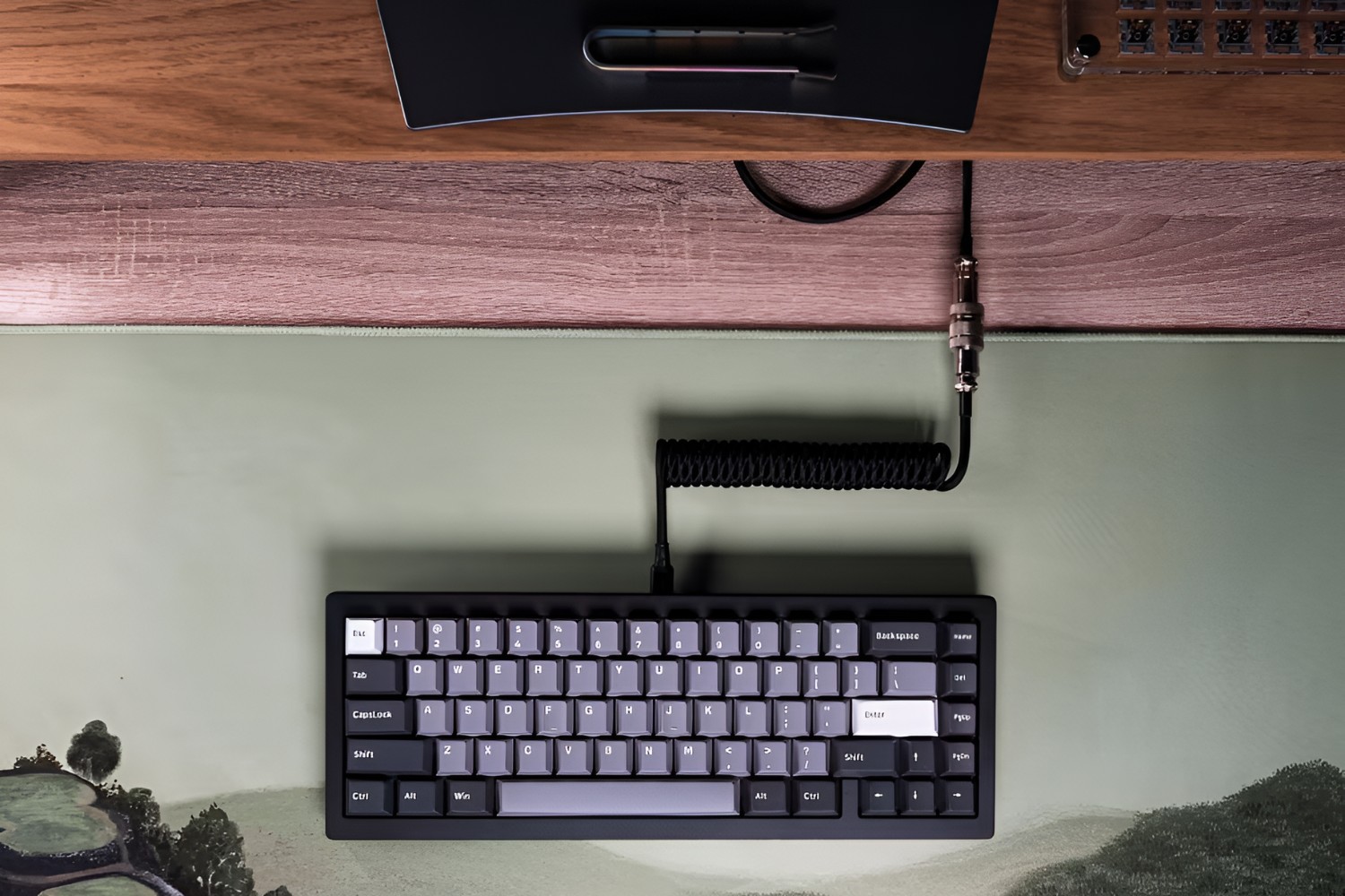 how-to-coil-a-cable-on-a-mechanical-keyboard