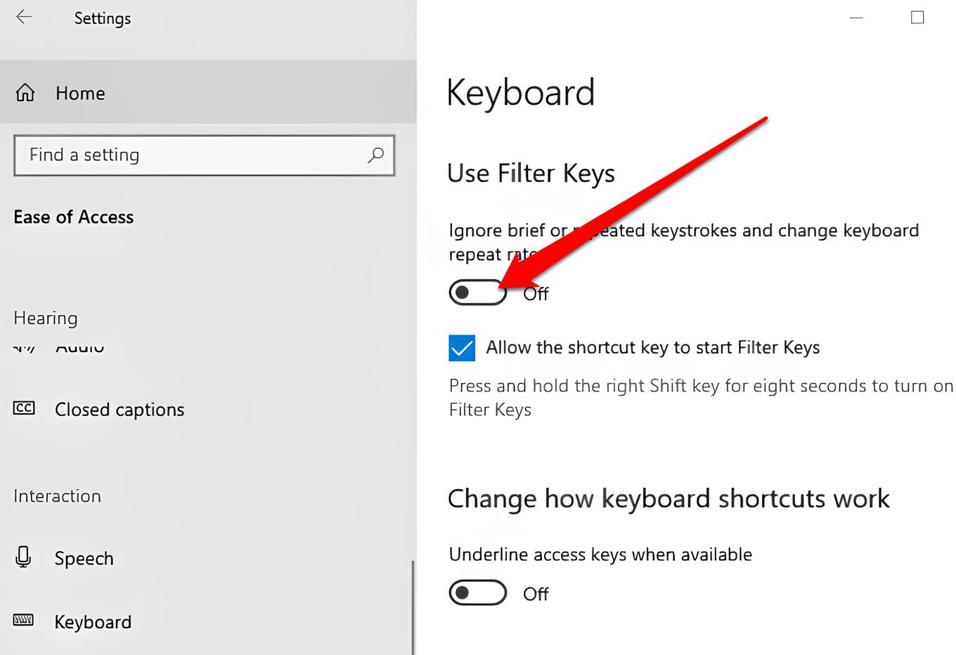 How To Deselect Filter Keys Without A Mouse Pad