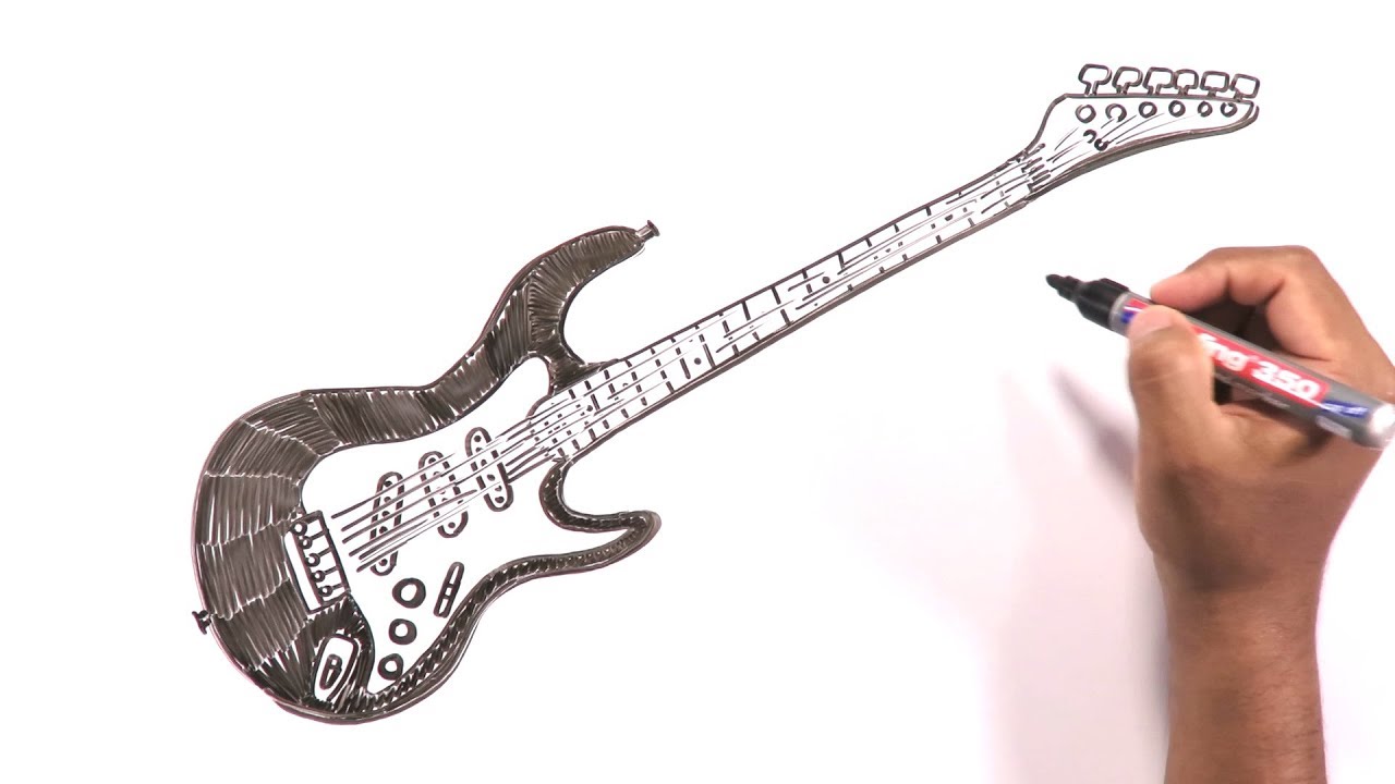 how-to-draw-an-electric-guitar