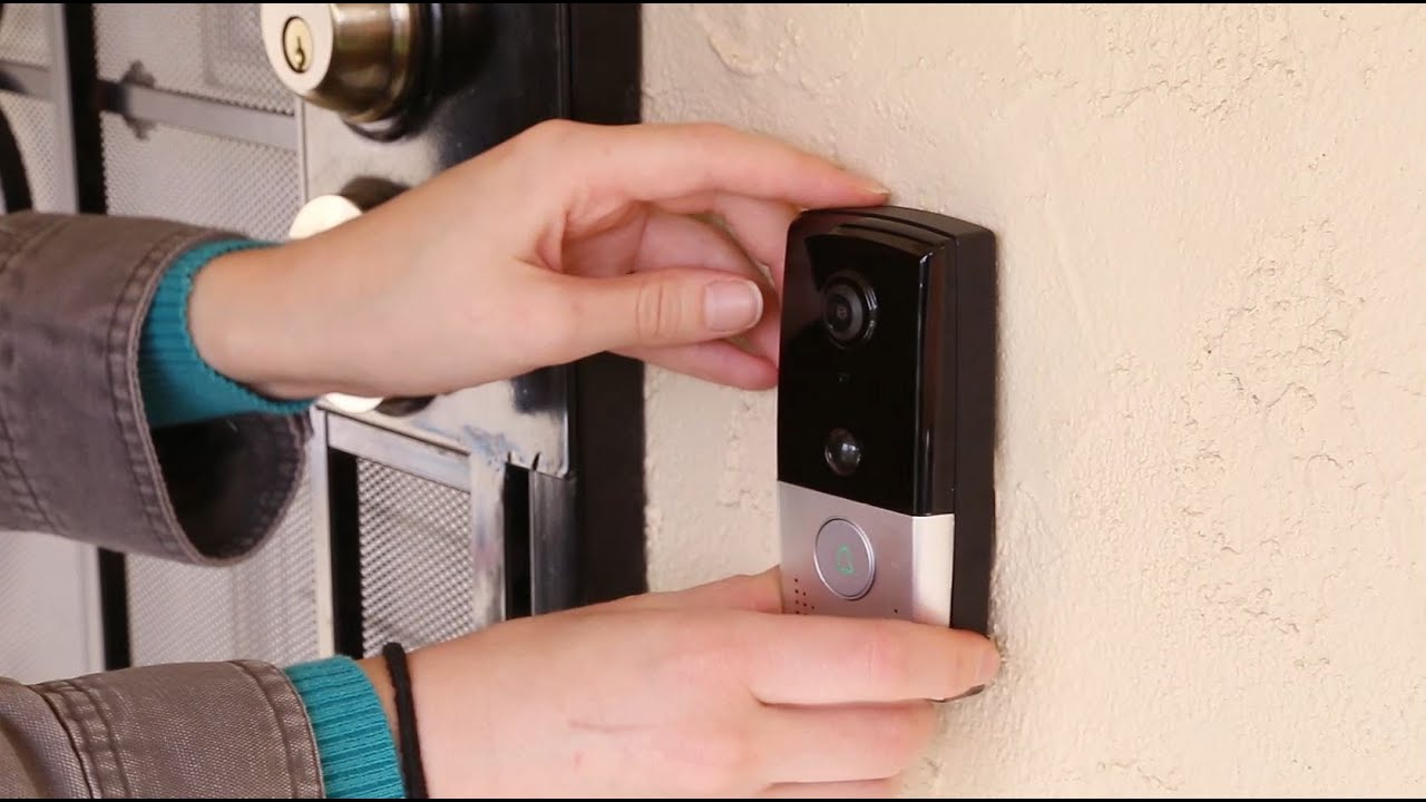 how-to-install-zmodo-smart-greet-wi-fi-video-doorbell-on-a-brick-wall